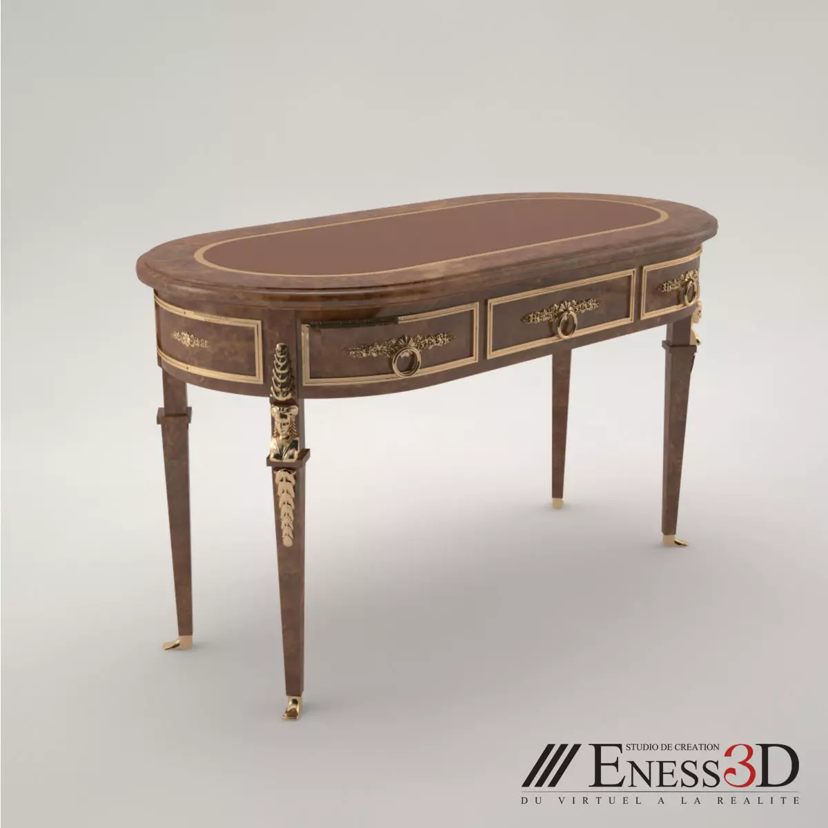 Pro - Balcean Desk 3D model_0