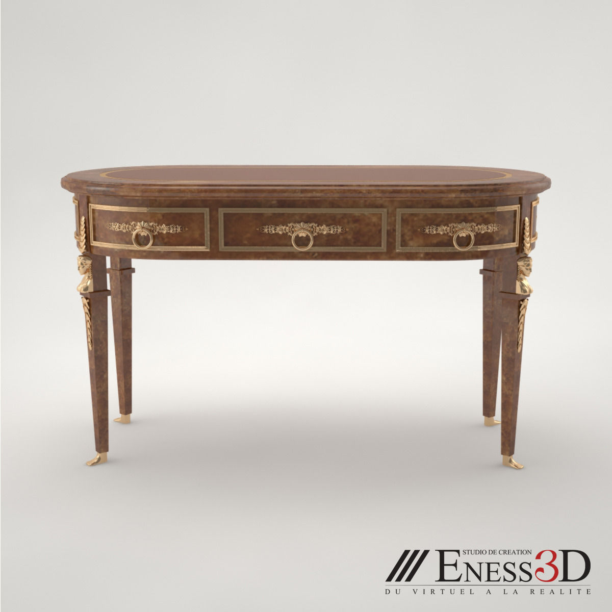 Pro - Balcean Desk 3D model_1