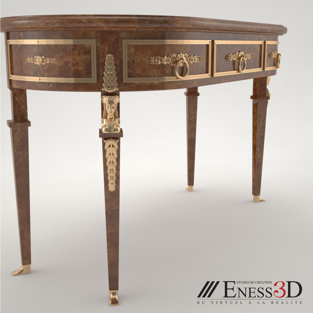 Pro - Balcean Desk 3D model_3