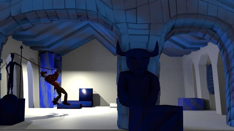 Adventurers loft Low-poly 3D model_1