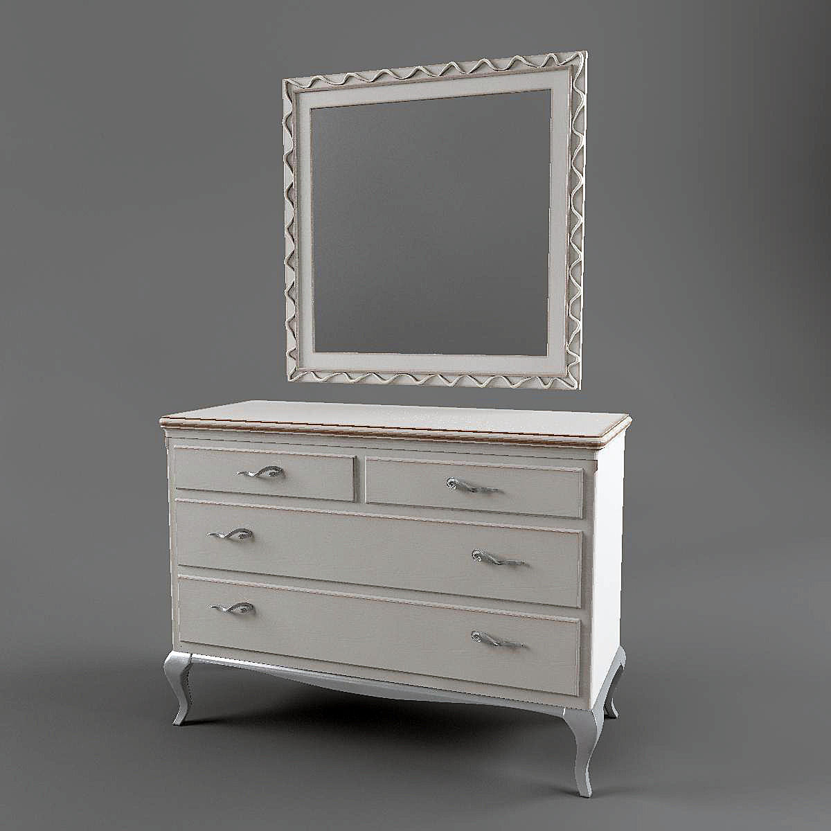  The chest of drawers Frari Free low-poly 3D model_0