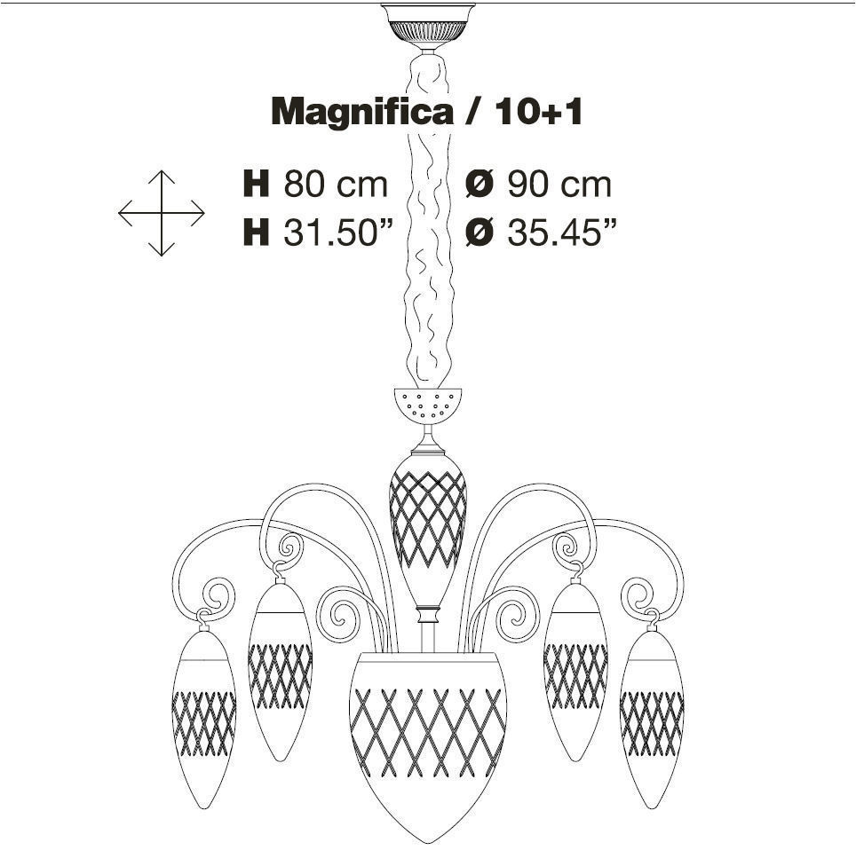 Sconce Masiero Luxury Magnifica 10 1 3D model_3