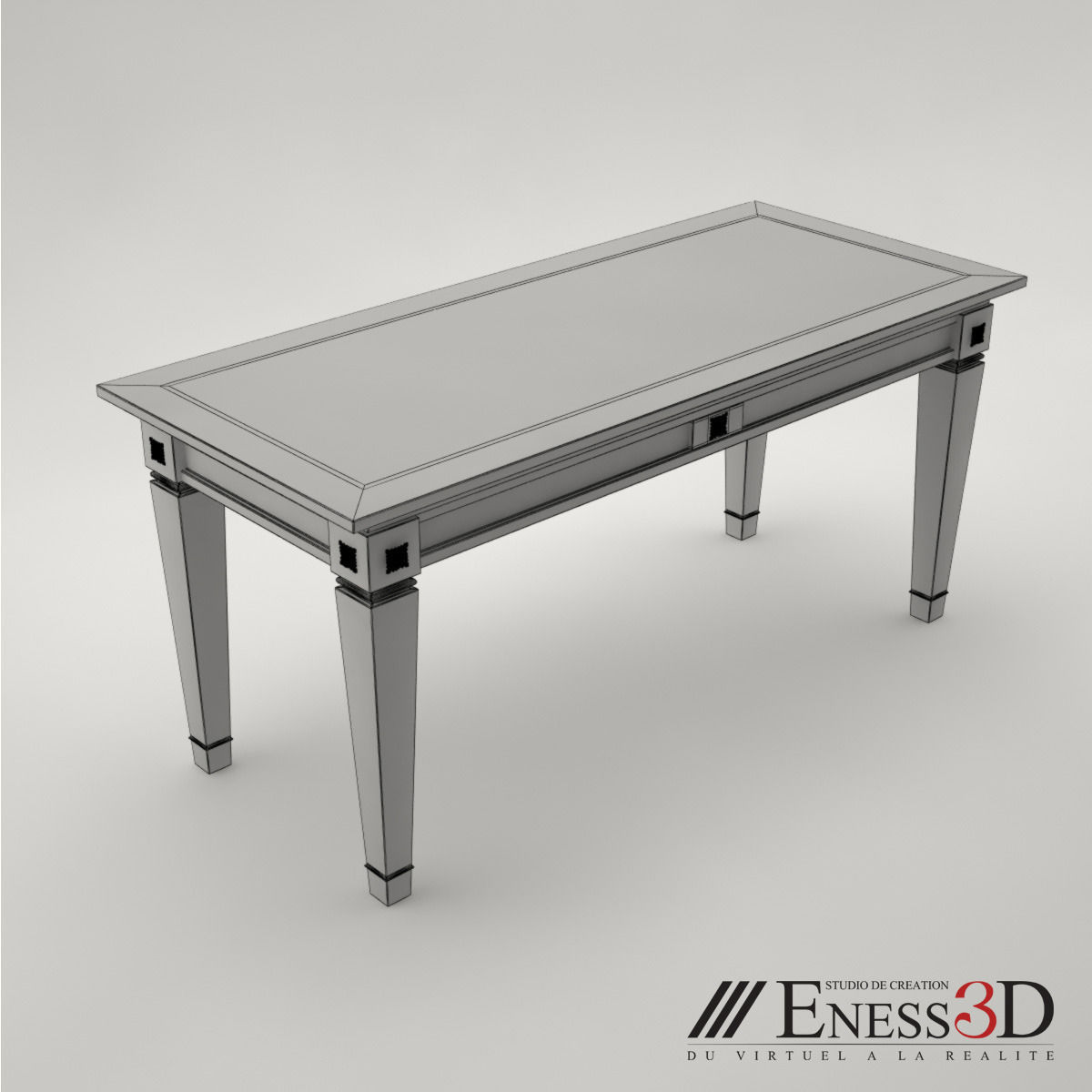 Pro - Desk Turri T76R 3D model_4