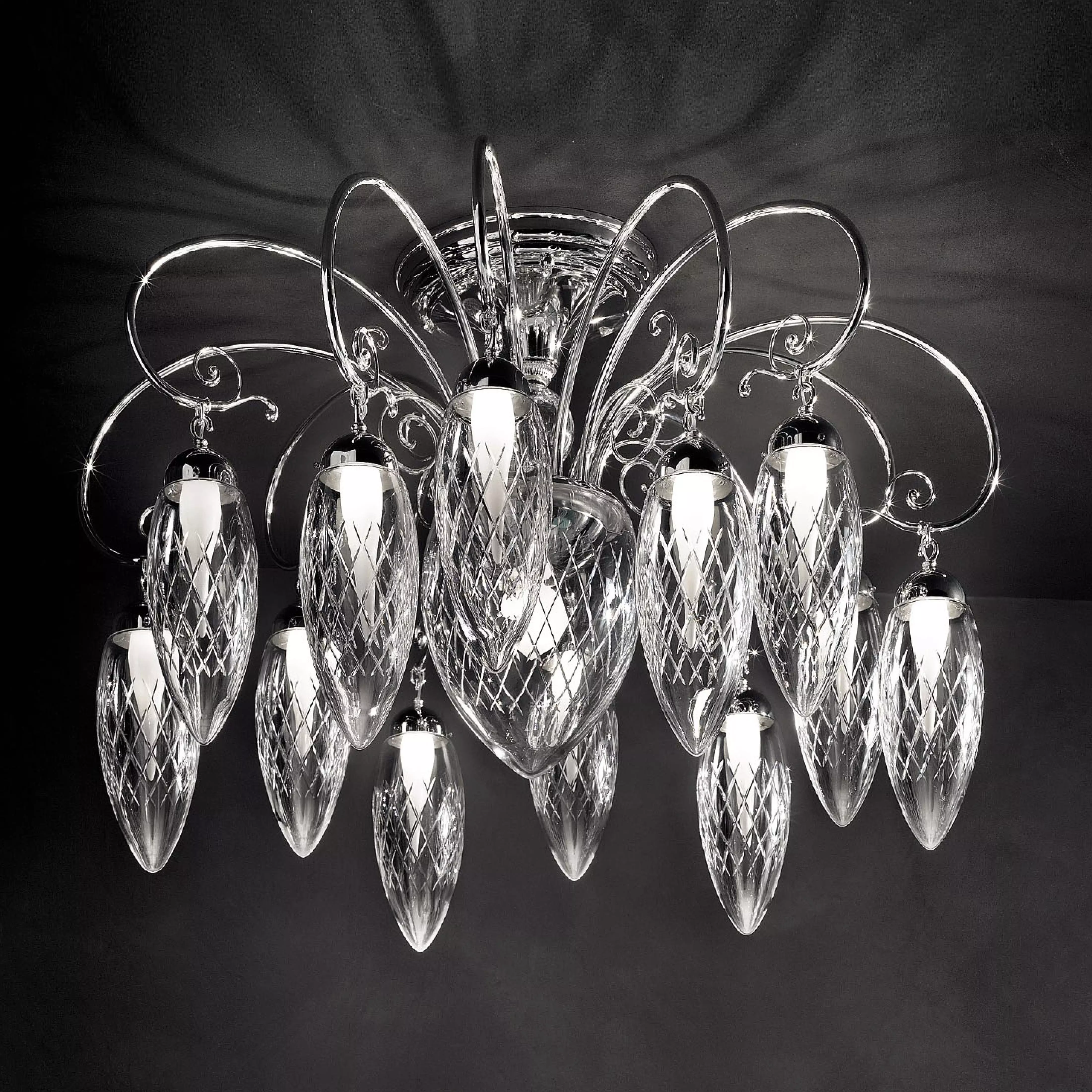 Chandelier Masiero Luxury Magnifica PL12 1 3D model_0