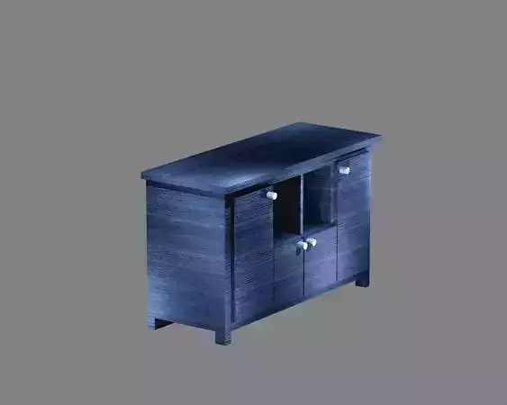 A WOODEN CABINET Low-poly 3D model