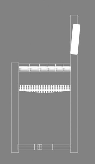 ARM CHAIR Low-poly 3D model_3