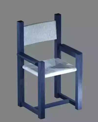 ARM CHAIR Low-poly 3D model