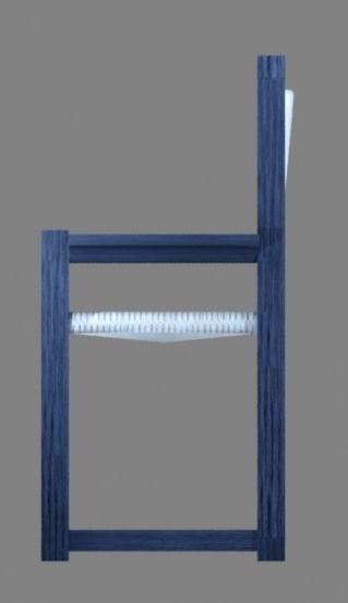 ARM CHAIR Low-poly 3D model_4