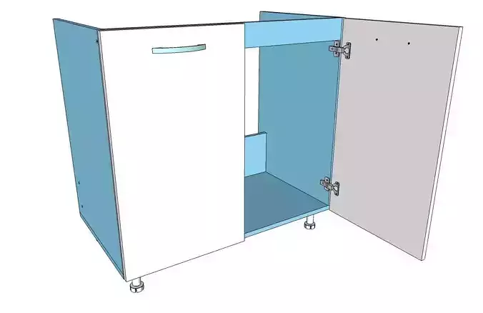 Kitchen sink mask 2 doors 900x530x868mm