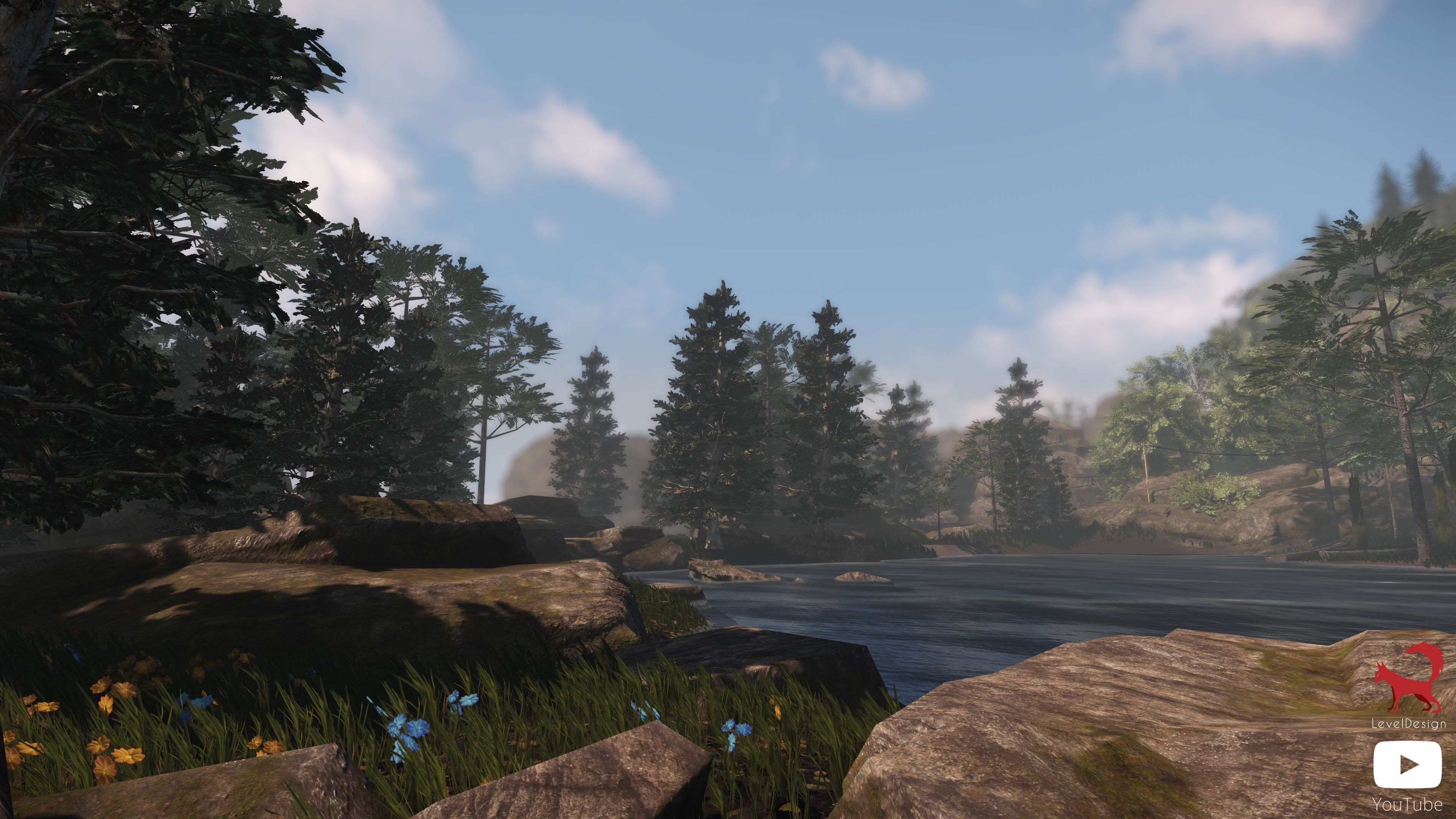 Game Ready Flora Assets Bundle Trees and Rocks Low-poly 3D model_0