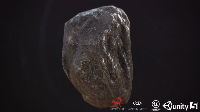 Game Ready Flora Assets Bundle Trees and Rocks Low-poly 3D model_6