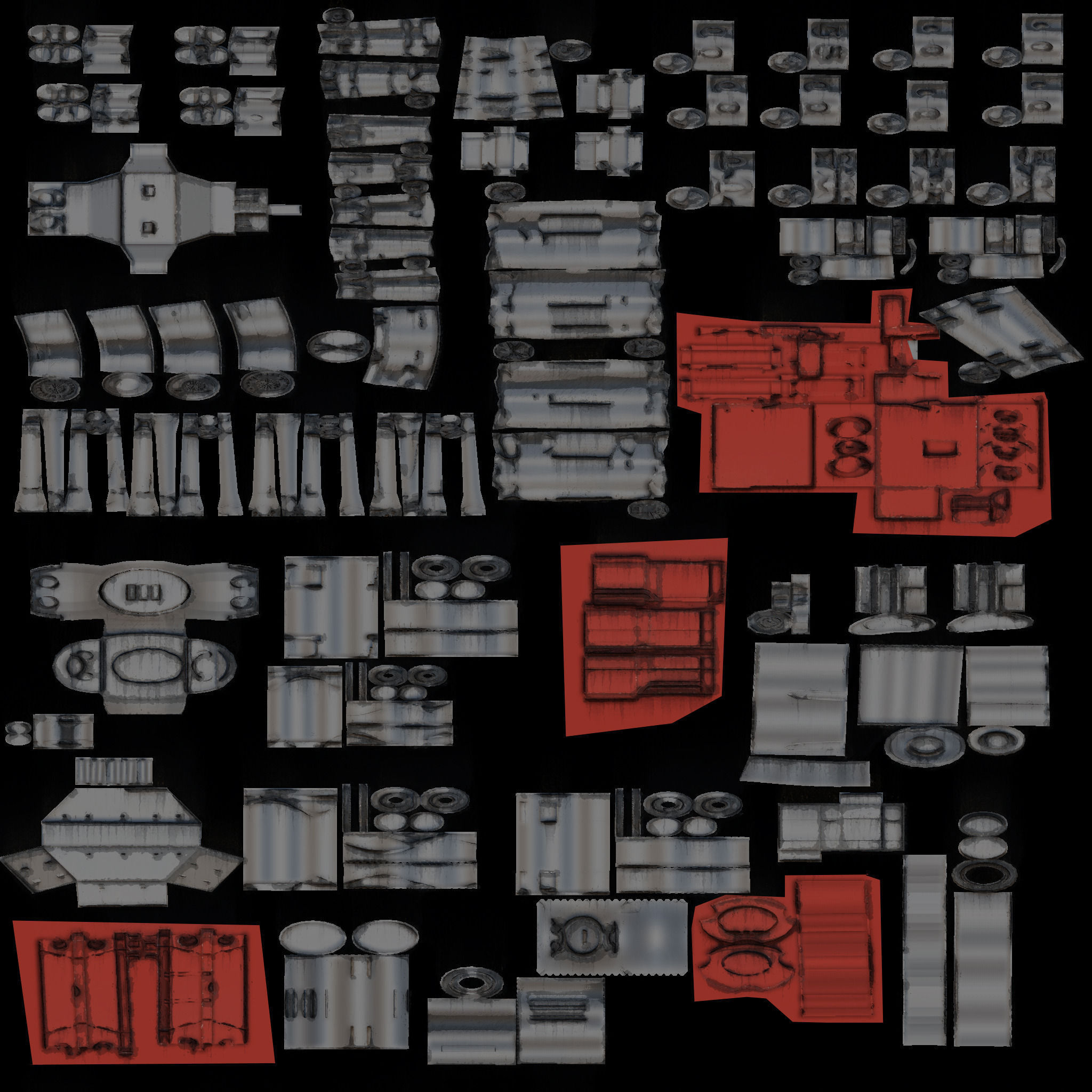 sci-fi robot hands Low-poly 3D model_5