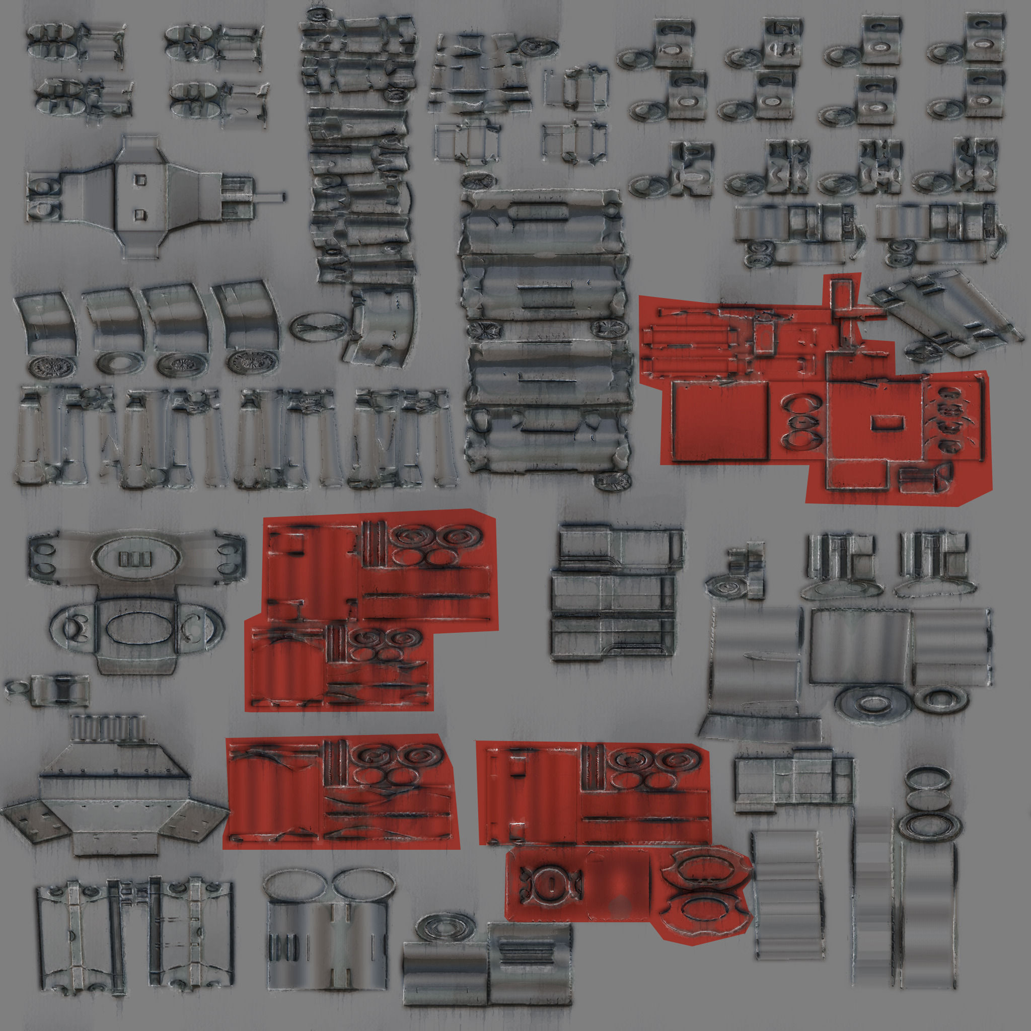 sci-fi robot hands Low-poly 3D model_6