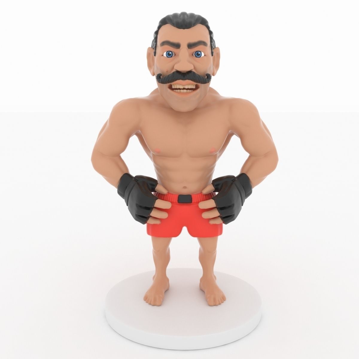 Miniature of boxing champion 3D print model_3