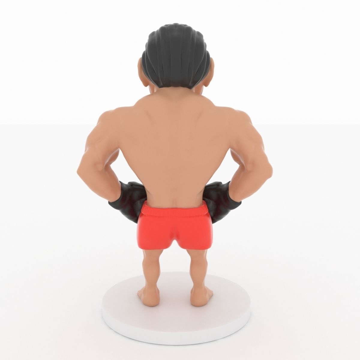 Miniature of boxing champion 3D print model_5