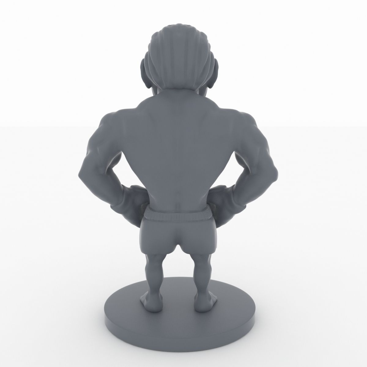 Miniature of boxing champion 3D print model_6