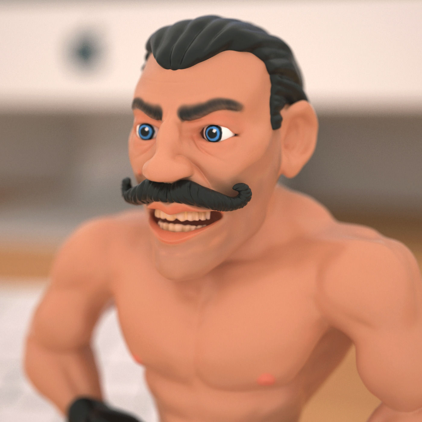 Miniature of boxing champion 3D print model_1