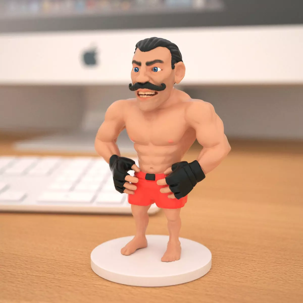 Miniature of boxing champion 3D print model_0