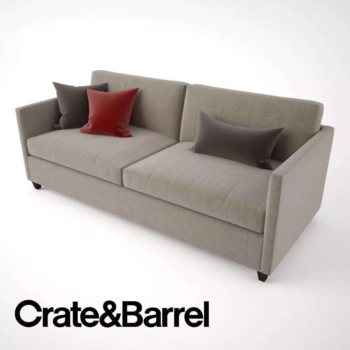 Crate and Barrel Dryden Apartment Sofa 3D model