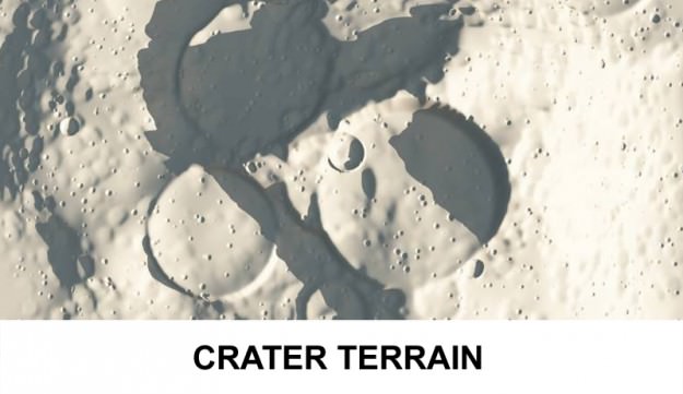 3d Terrain Crater 3D model_1