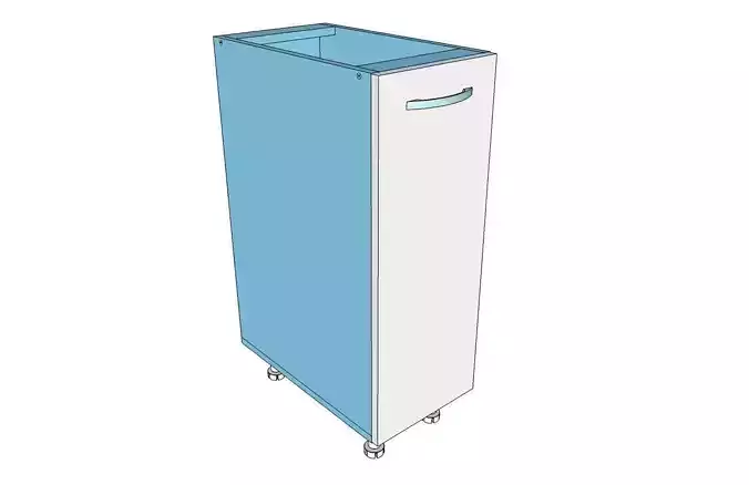 Kitchen base metal drawer  300x530x868mm