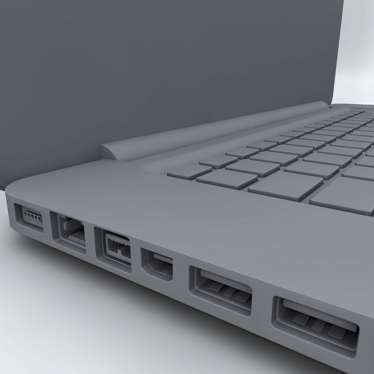 Apple Macbook pro 3D model_13