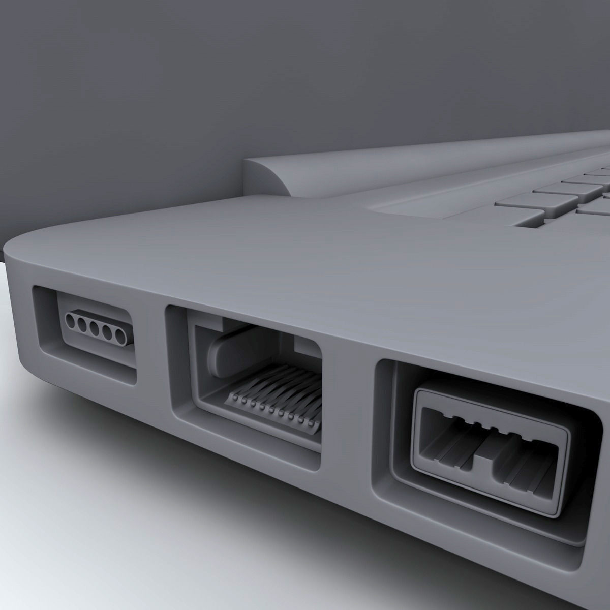 Apple Macbook pro 3D model_2