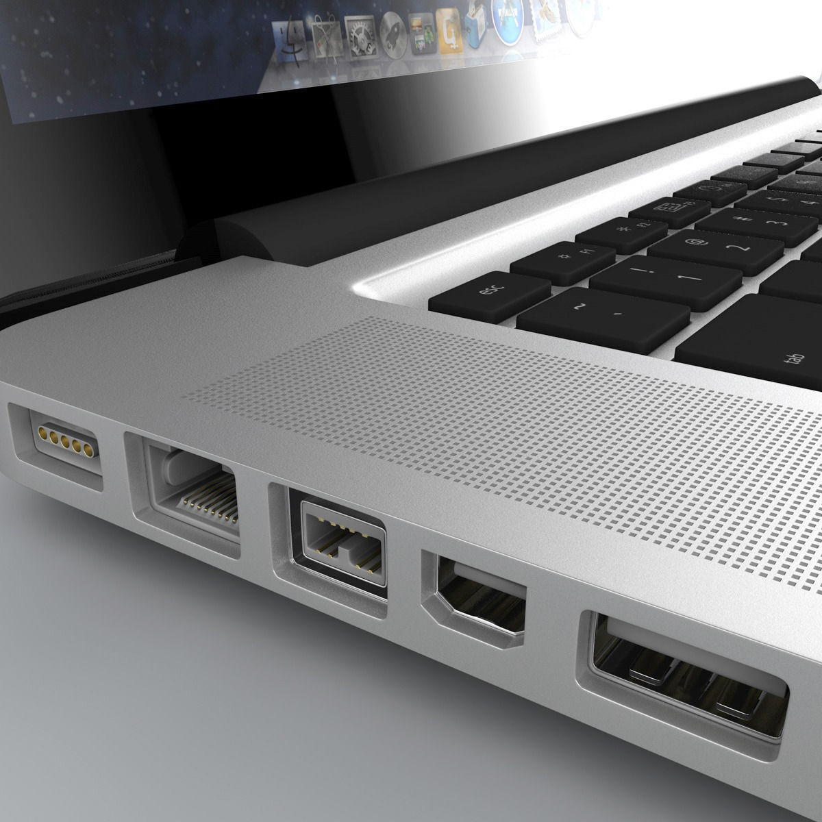 Apple Macbook pro 3D model_31