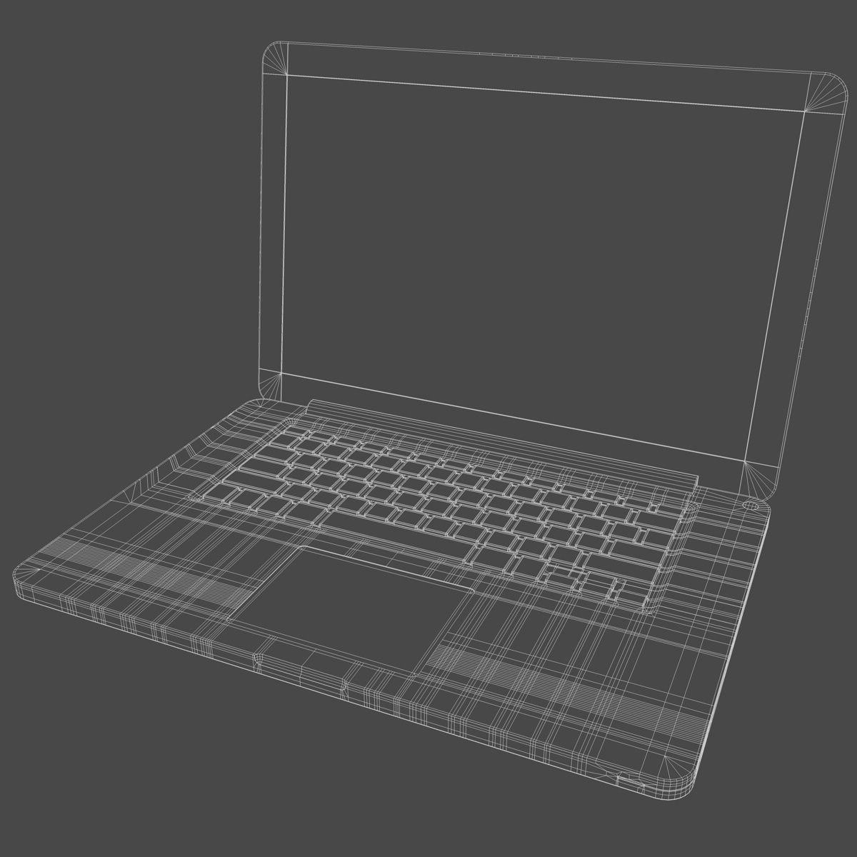 Apple Macbook pro 3D model_4