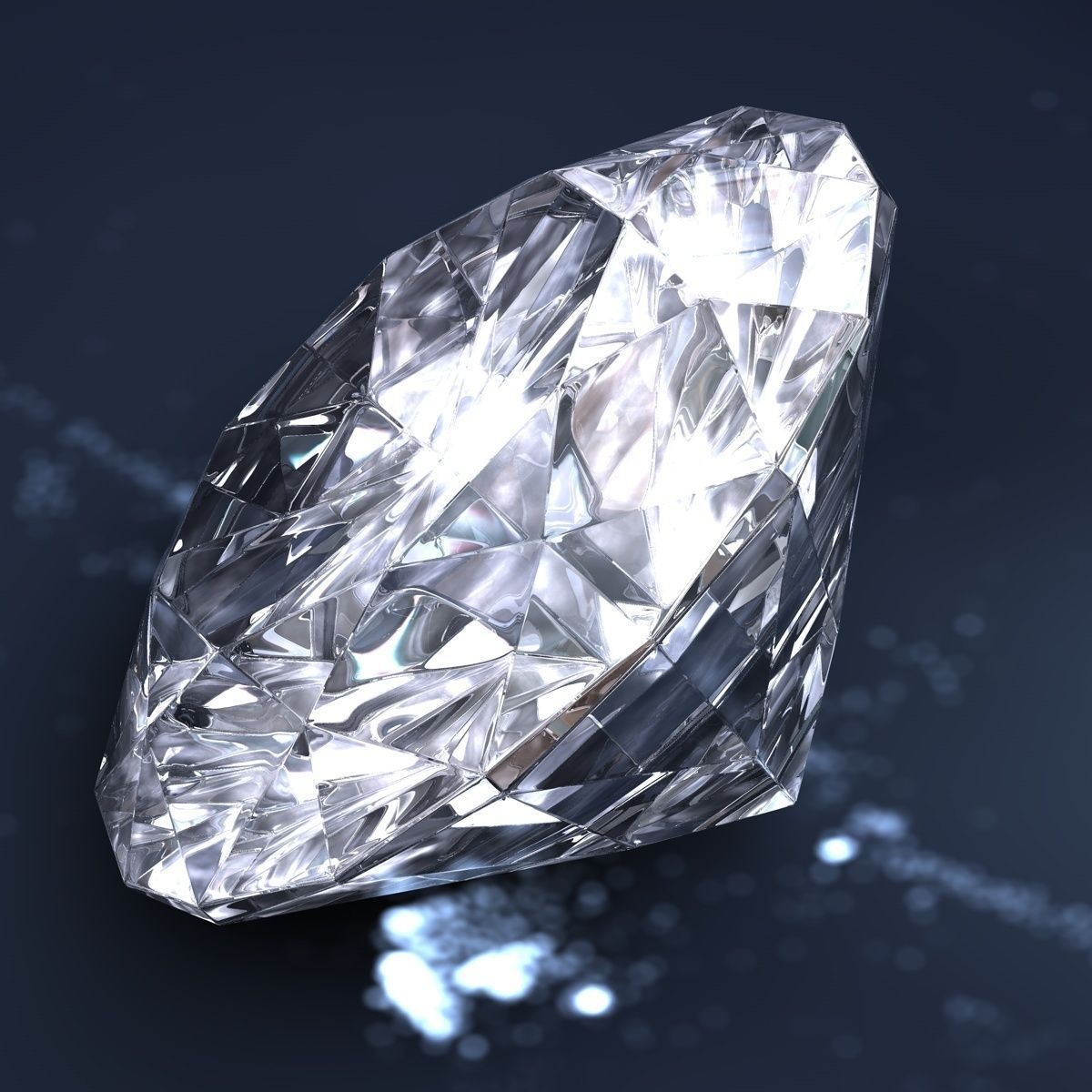 Realistic Diamond 3D model_1
