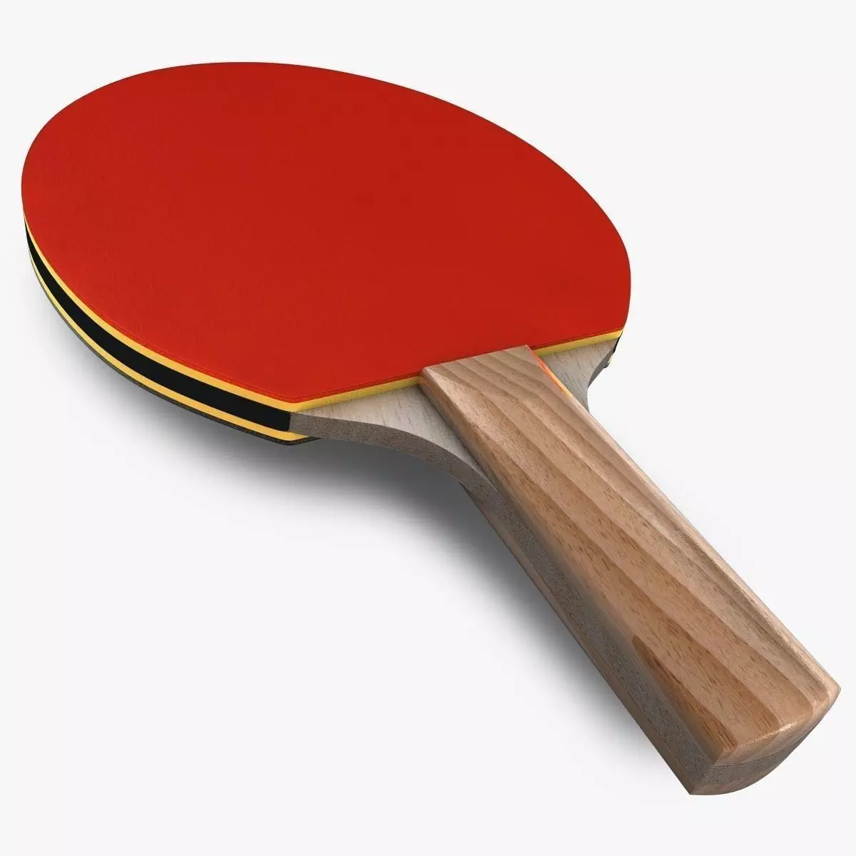 Ping pong paddle 3D model_0