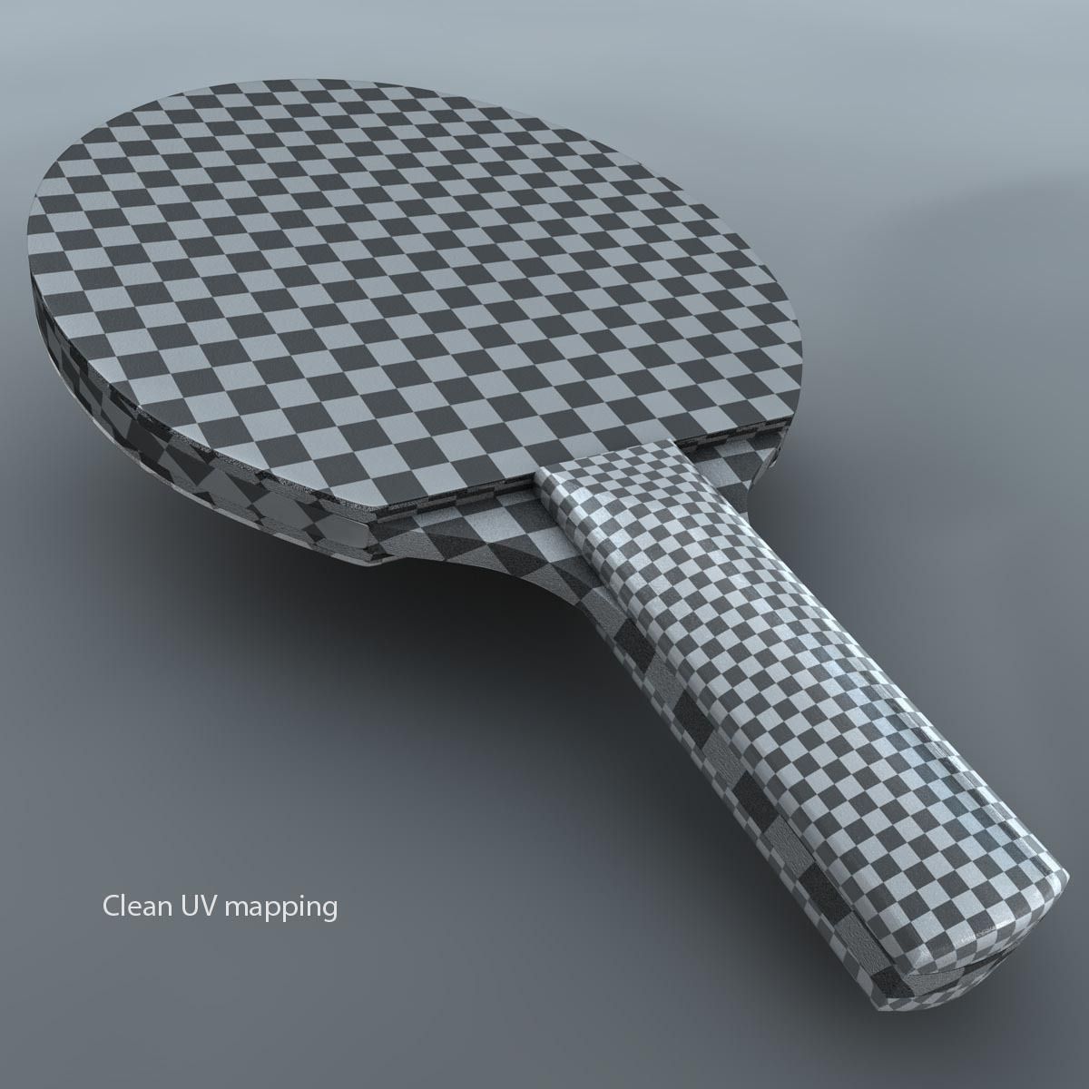 Ping pong paddle 3D model_2