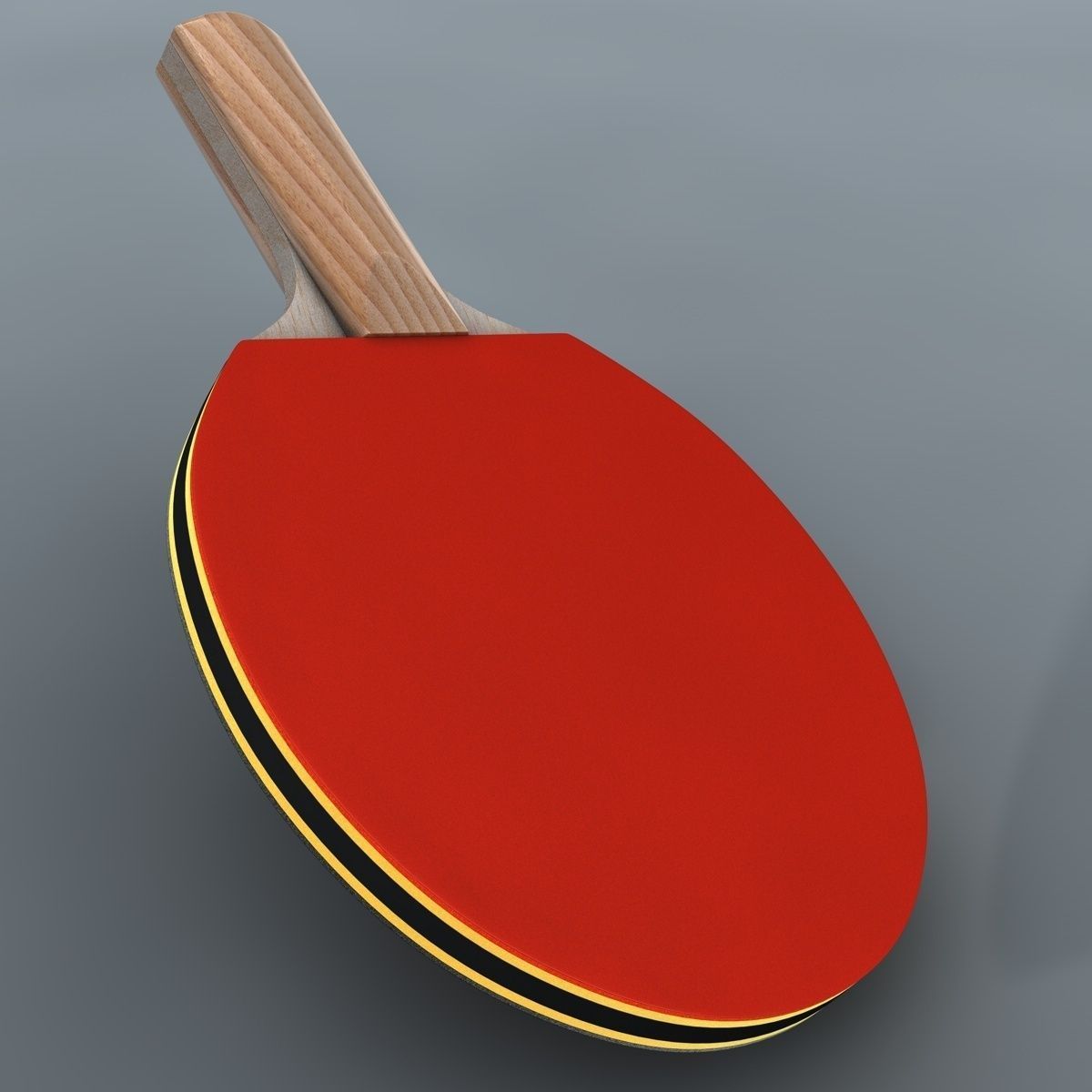 Ping pong paddle 3D model_8