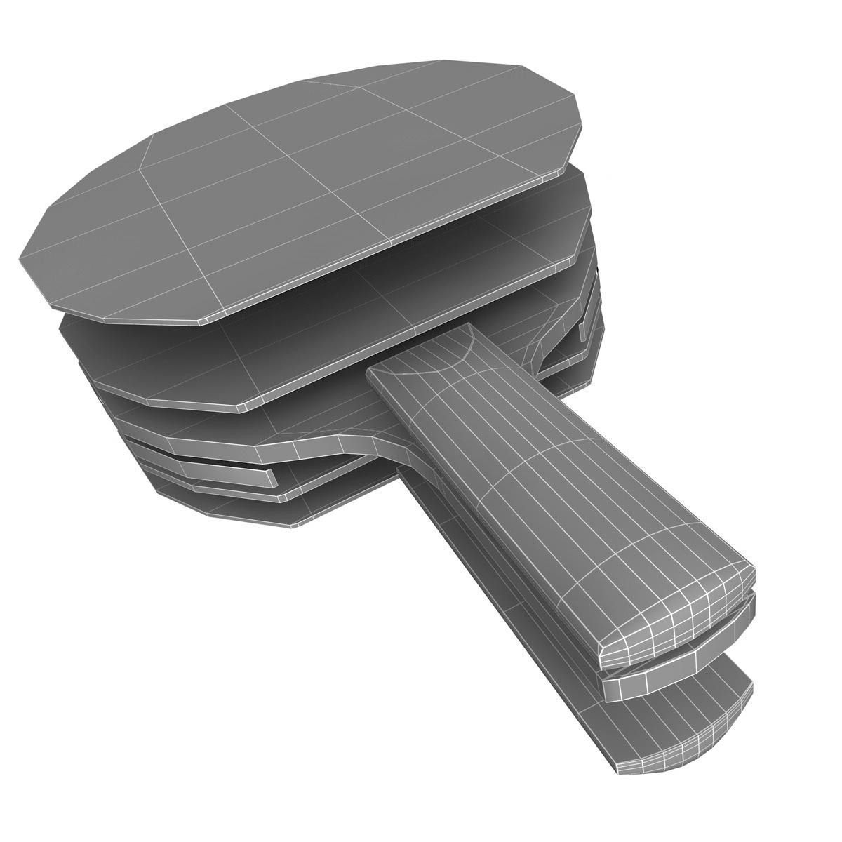 Ping pong paddle 3D model_3
