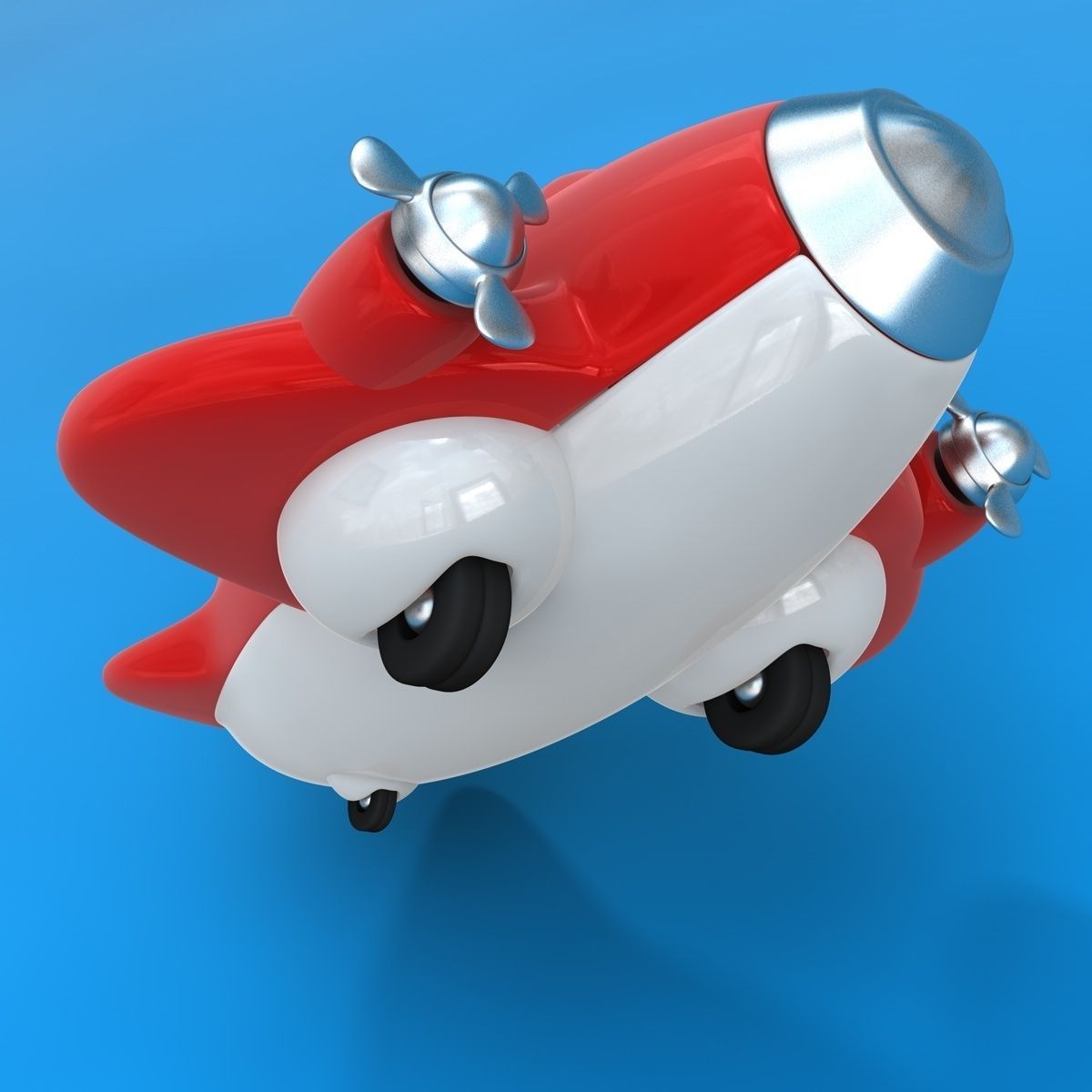 Toy airplane 3D model_1