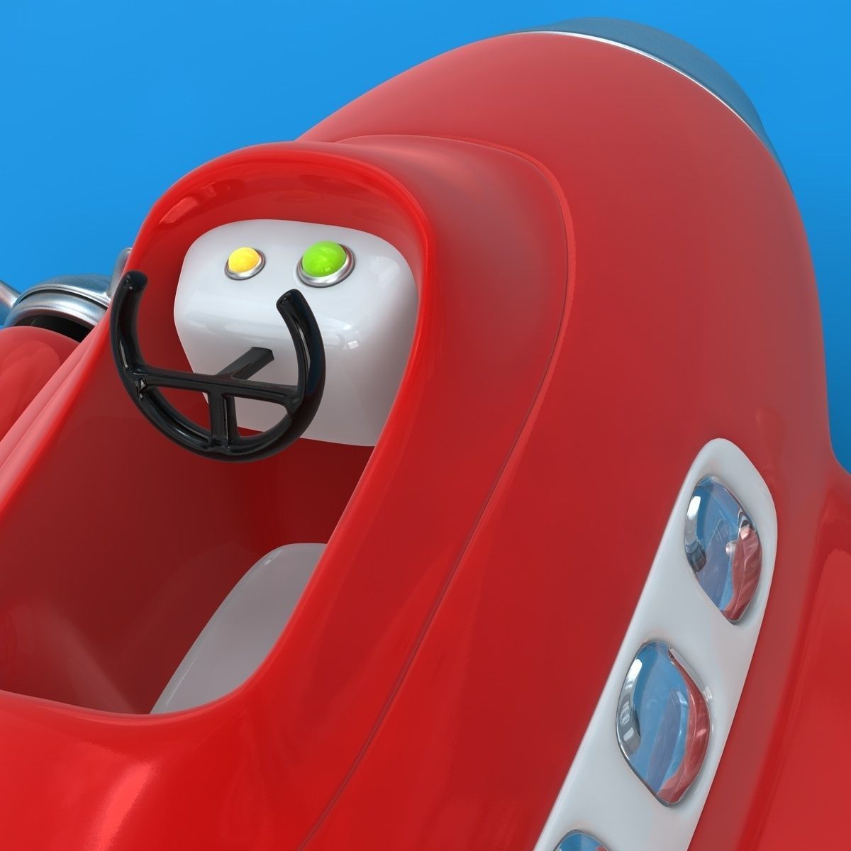 Toy airplane 3D model_7