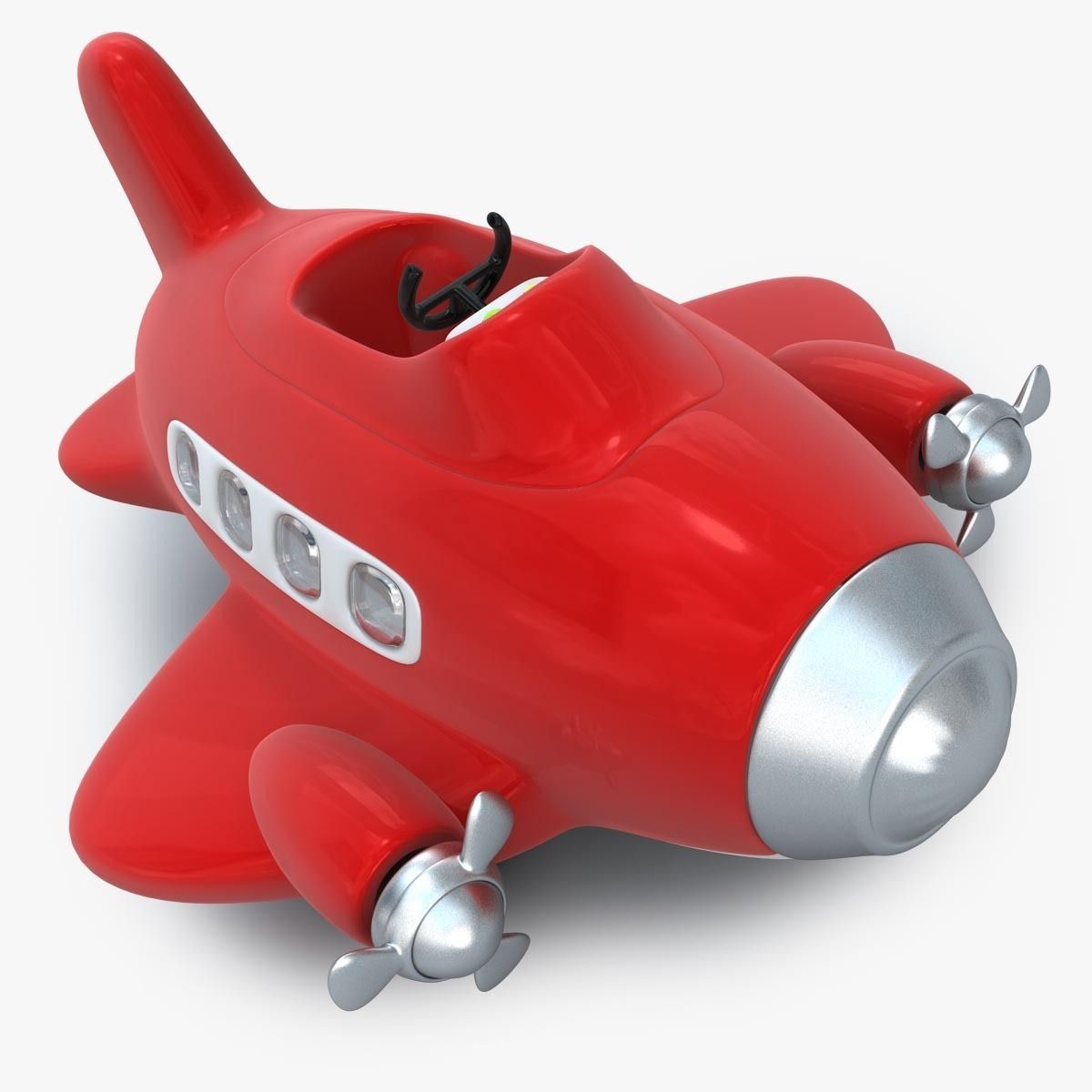 Toy airplane 3D Model OBJ 3DS FBX C4D