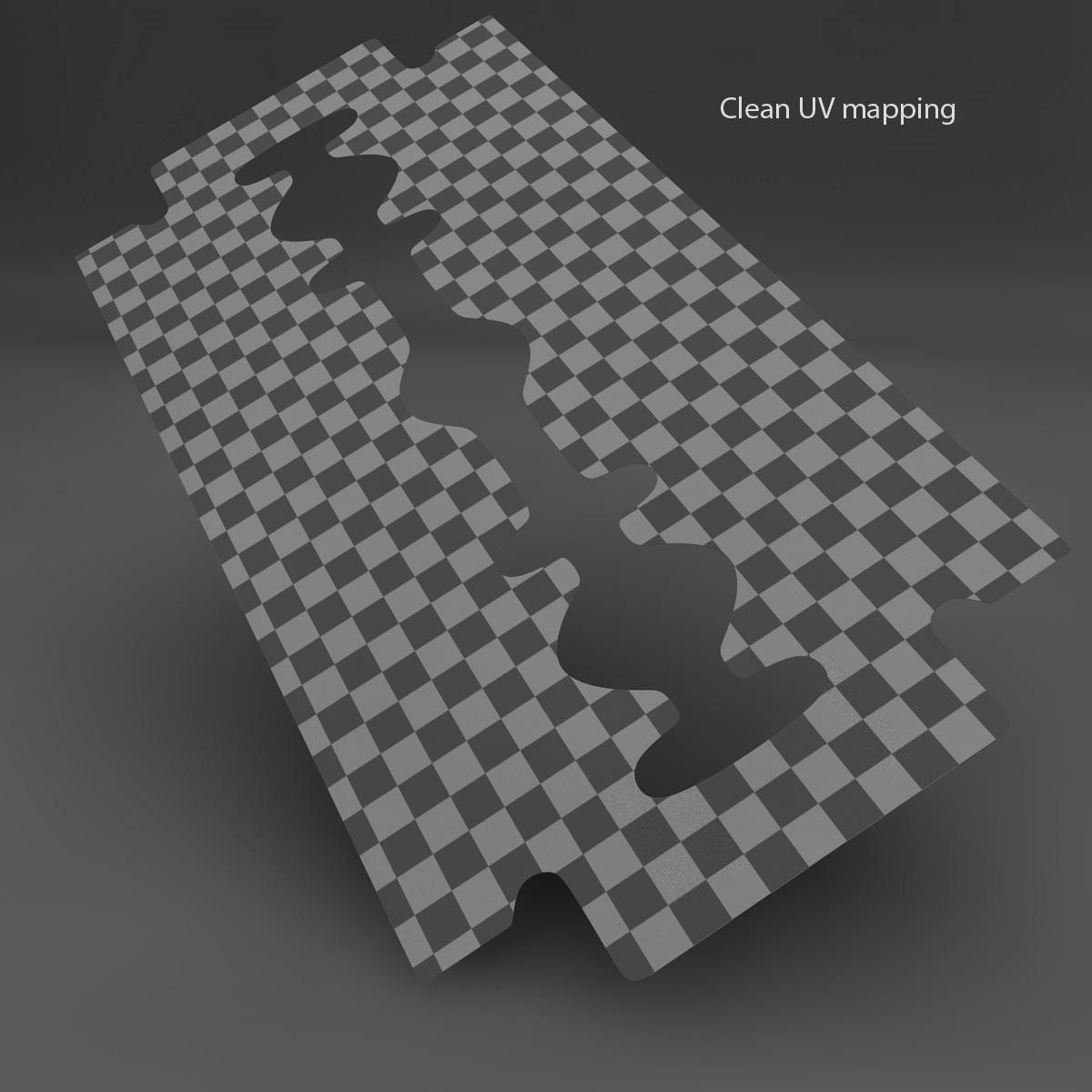 Razor blade 3D model_4