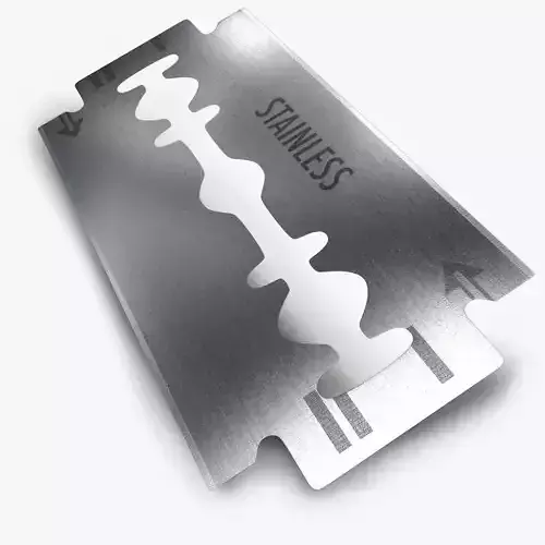 Razor blade 3D model Razor blade 3D model