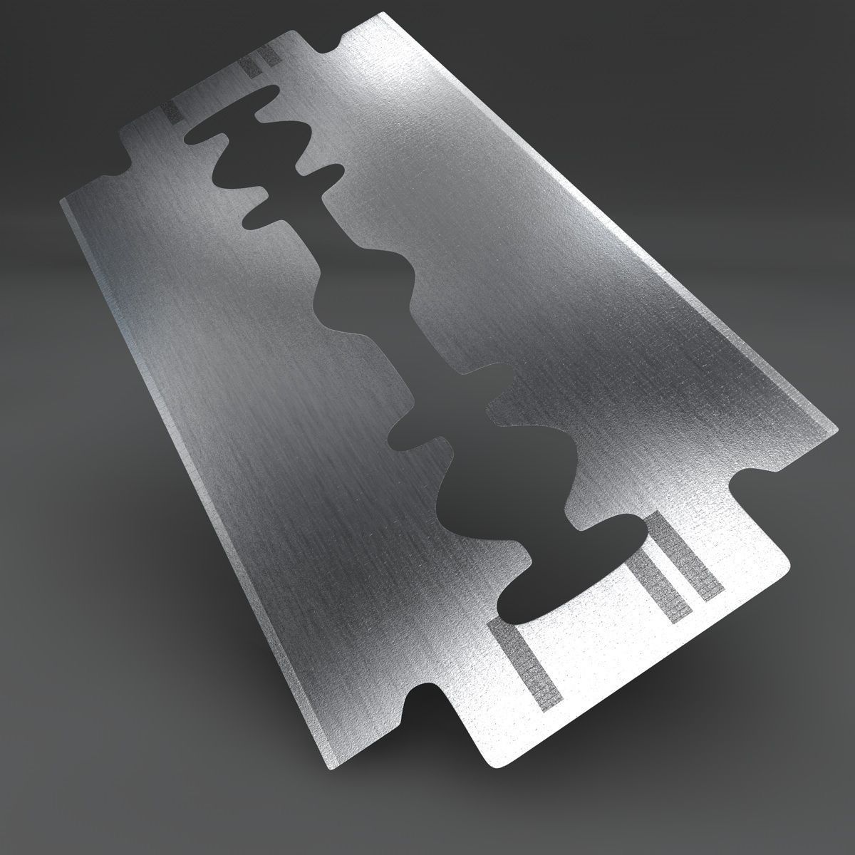 Razor blade 3D model_1