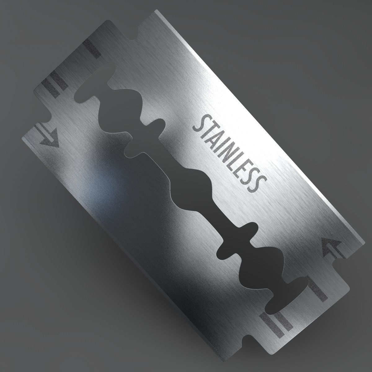 Razor blade 3D model_3