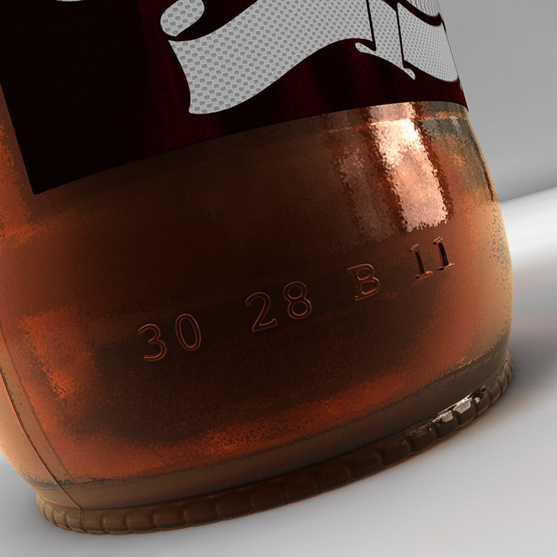 Bottle of beer 3D model_1