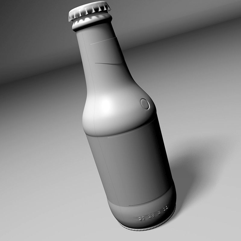 Bottle of beer 3D model_6