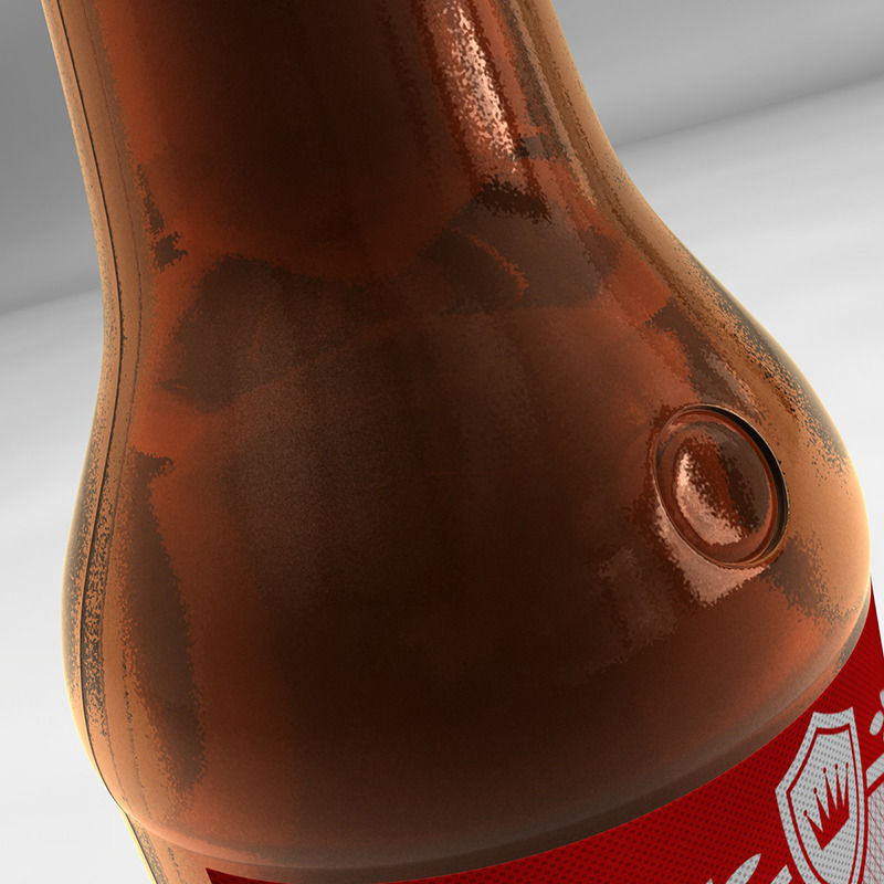 Bottle of beer 3D model_3
