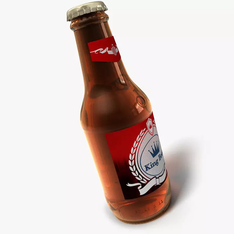 Bottle of beer 3D model_0