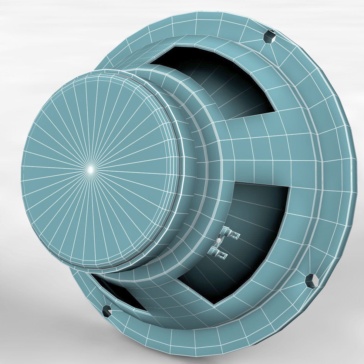 Realistic Audio Speaker 3D model_9