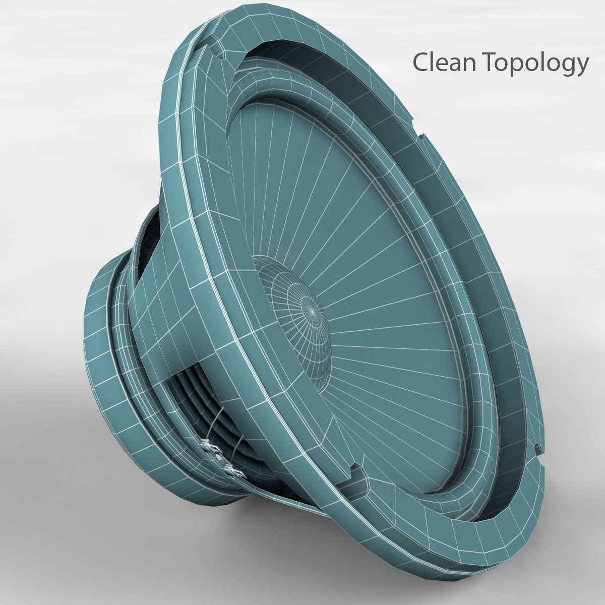Realistic Audio Speaker 3D model_12