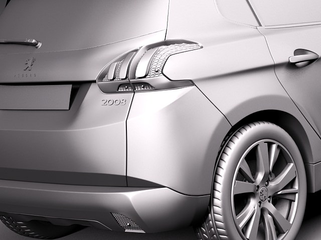 Peugeot 2008 - 2014 3D model_10