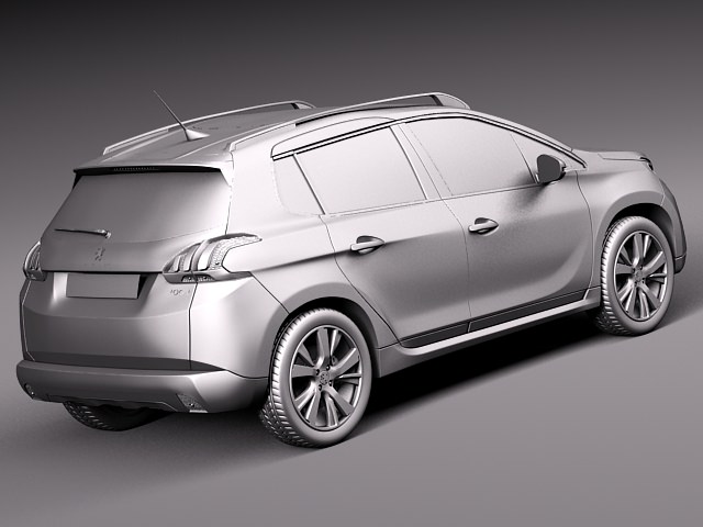 Peugeot 2008 - 2014 3D model_11
