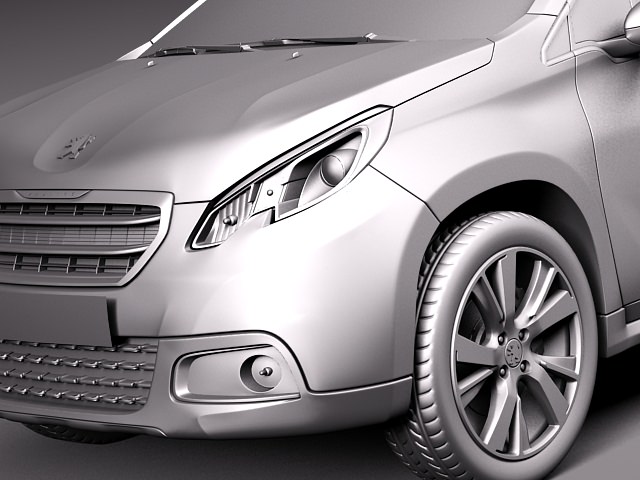 Peugeot 2008 - 2014 3D model_9